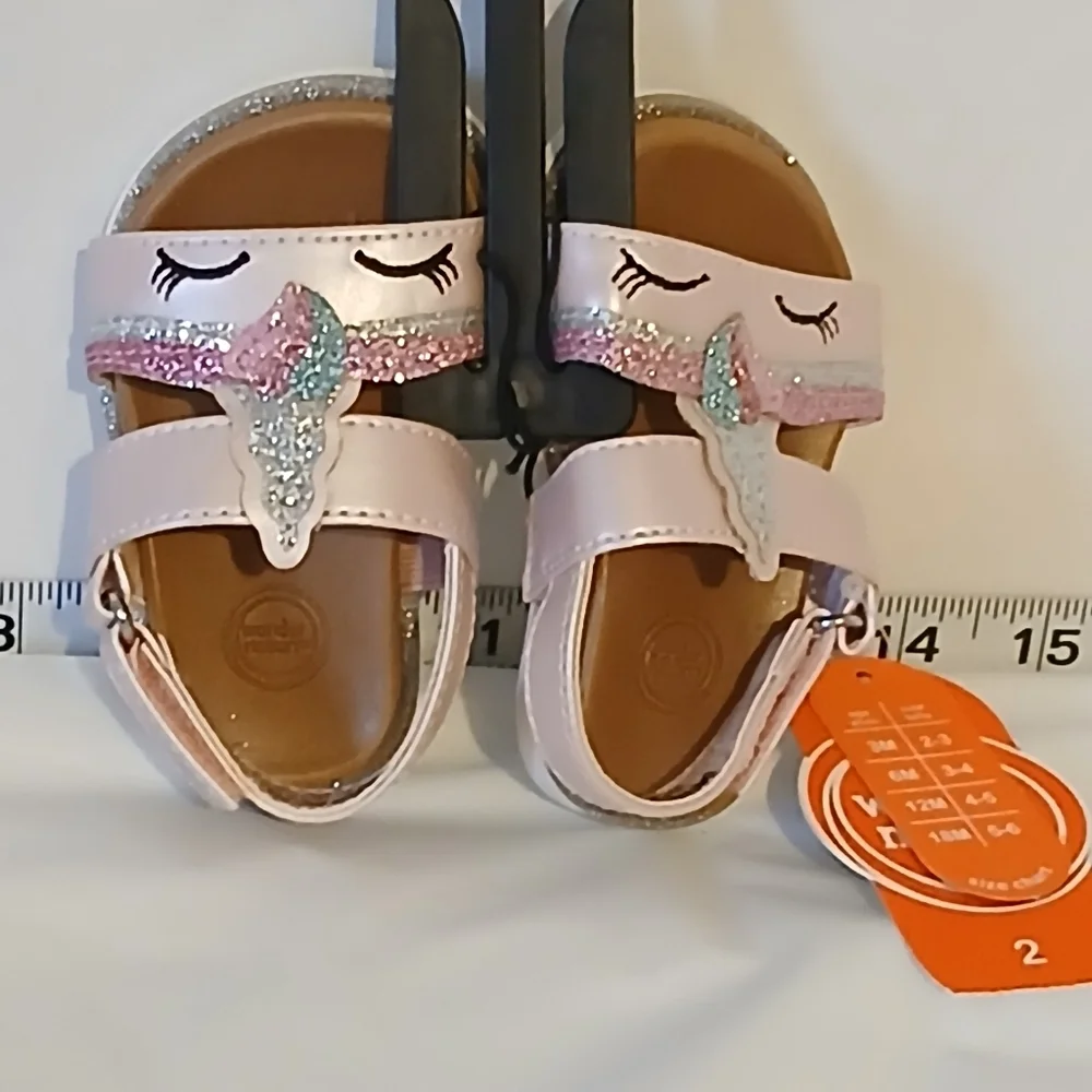 WONDER NATION BABY GIRLS UNICORN ‎ SANDALS